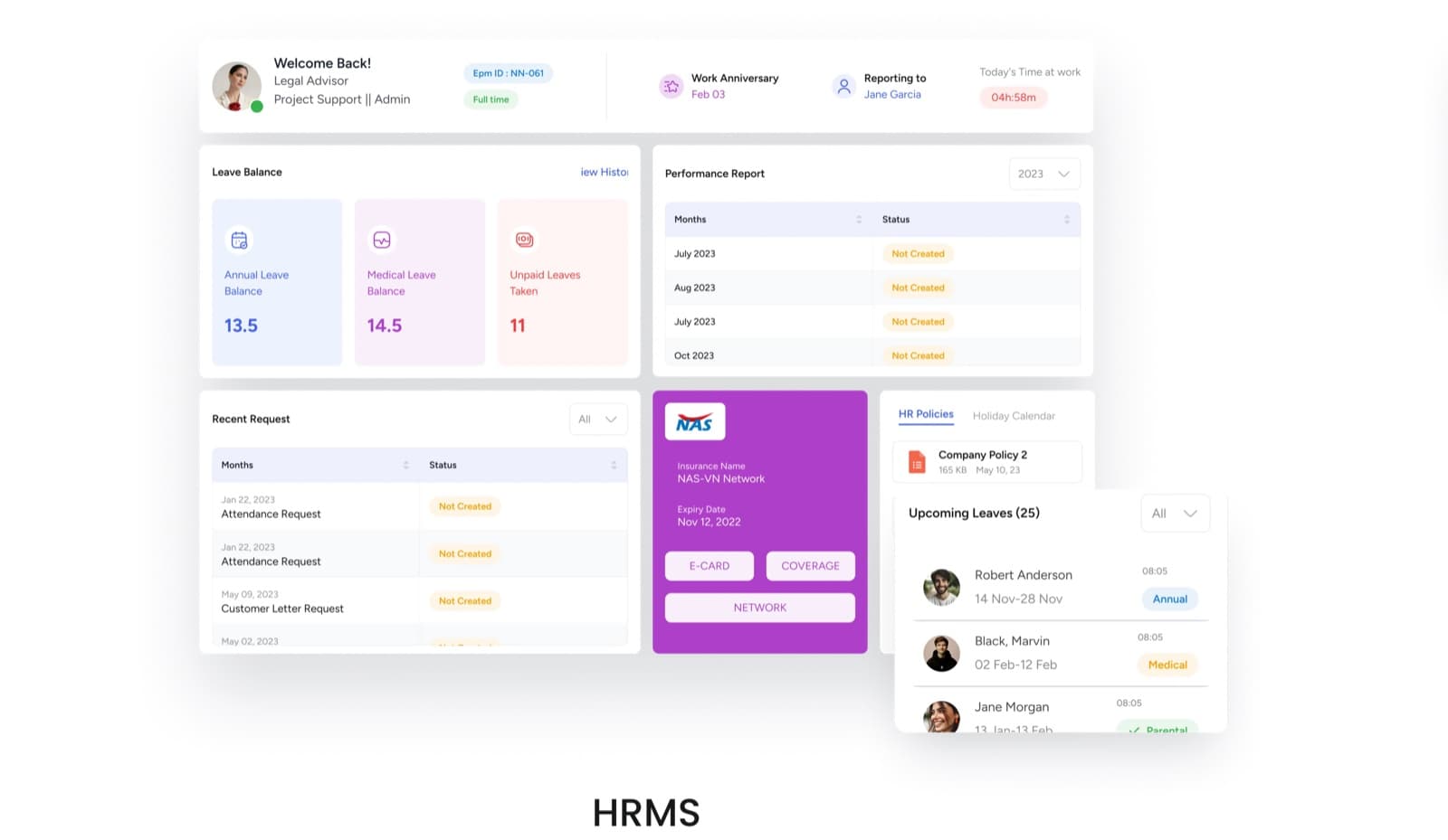 Nathan HRMS employee dashboard